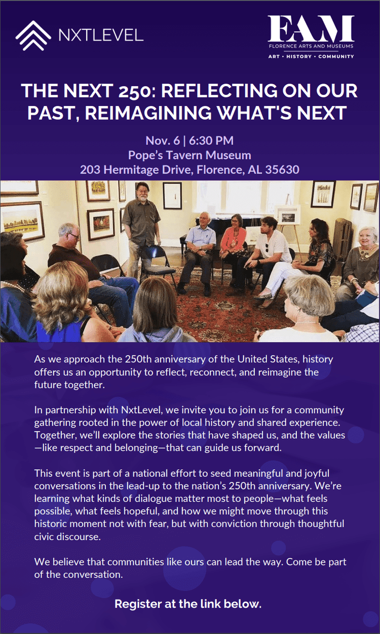 The Next 250_Reflecting On Our Past and Reimagining What's Next Graphic